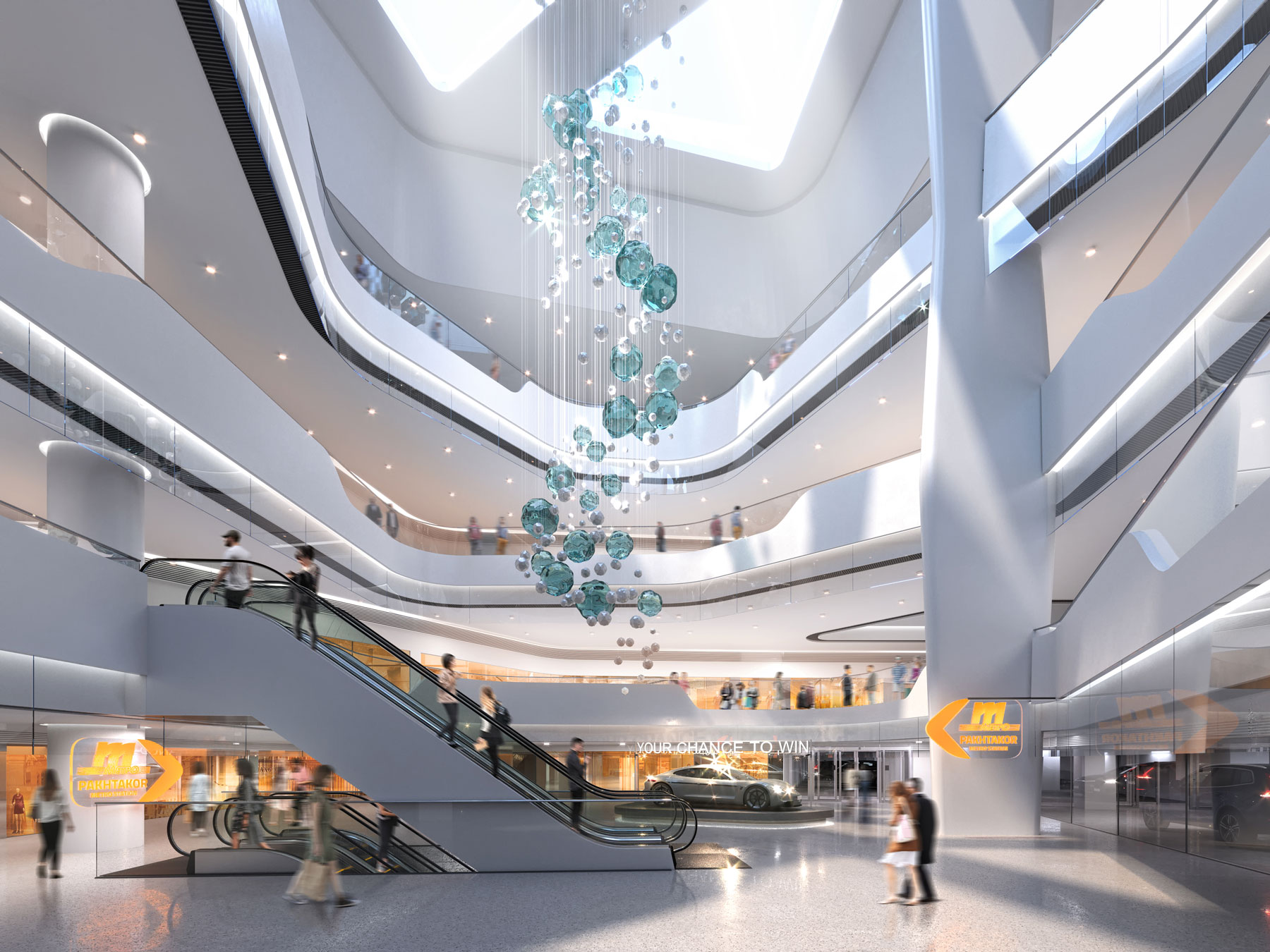 Tashkent City Mall Interiors and Fashion Street